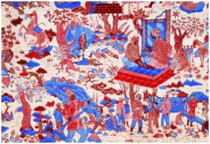 Contoh gambar dari seni kriya tekstil dan asalnya